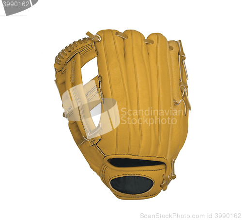 Image of leather baseball glove