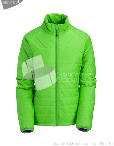 Image of green jacket isolated on white