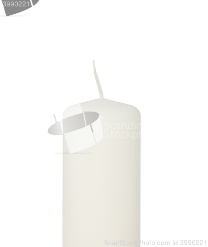 Image of white candle isolated