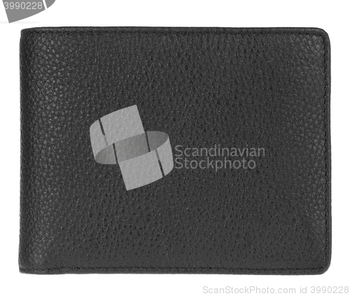 Image of black wallet isolated