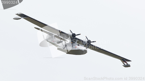 Image of LEEUWARDEN, NETHERLANDS - JUNE 10: Consolidated PBY Catalina in 