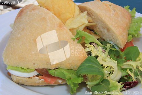 Image of Salmon sandwich