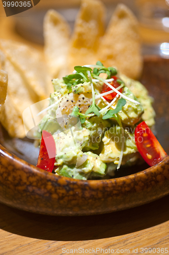 Image of avocado and shrimps salad 