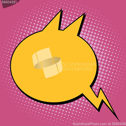 Image of Comic bubble silhouette animal monster