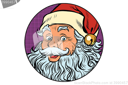 Image of Santa Claus portrait in the round