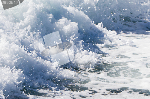 Image of Wave of a ferry ship on the open ocean