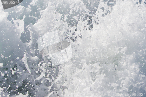 Image of Wave of a ferry ship on the open ocean