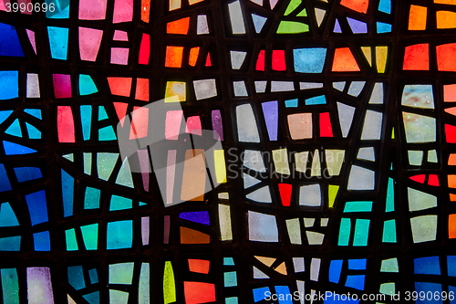 Image of Image of a multicolored stained glass window