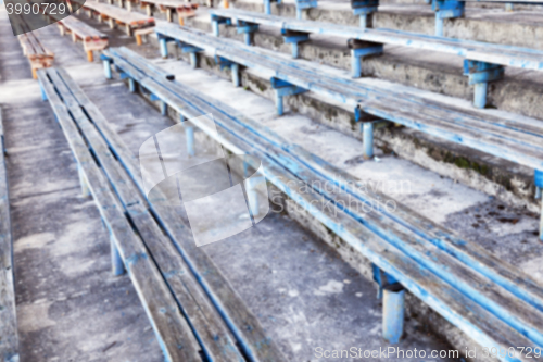 Image of old wooden benches