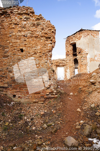 Image of ruins Golshany Belarus