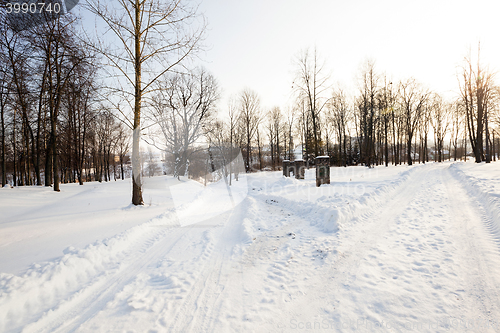 Image of road in the winter