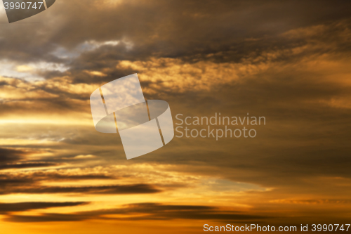 Image of the sky during sunset