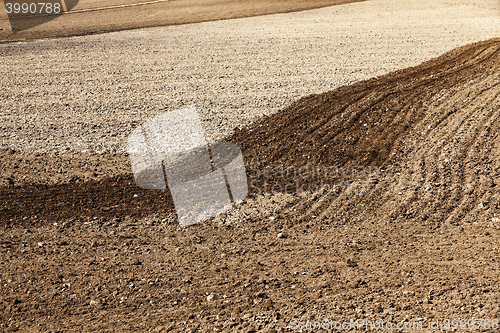 Image of plowed land for cereal