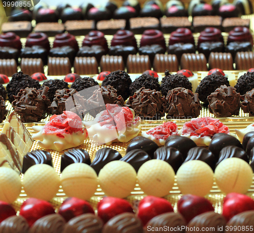 Image of chocolate desserts background