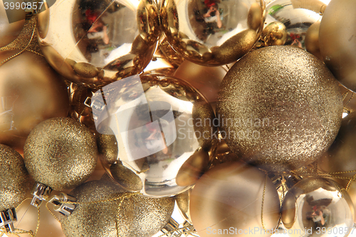 Image of christmas glass decoration