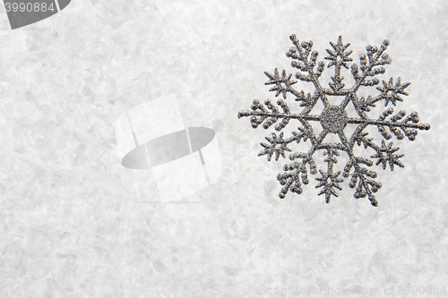 Image of christmas decoration snowflake