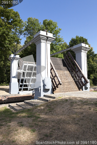 Image of old wooden bridge