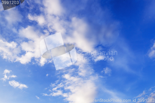 Image of photographed the sky with clouds