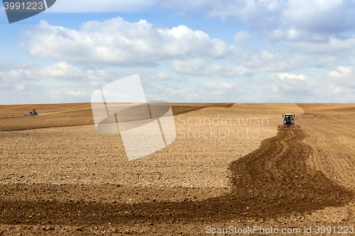 Image of tractor in the field