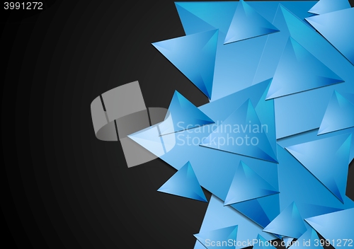Image of Abstract polygonal tech background