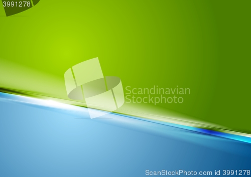 Image of Abstract contrast green blue background