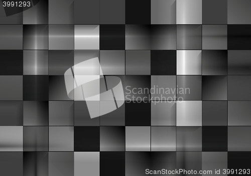 Image of Abstract black futuristic squares background