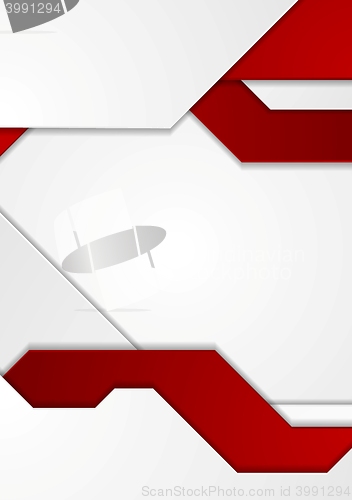 Image of Abstract tech corporate flyer design