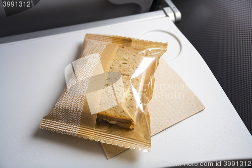 Image of very small snack at the plane