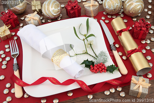 Image of Christmas Table Setting