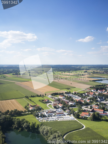 Image of view thru an airplane window