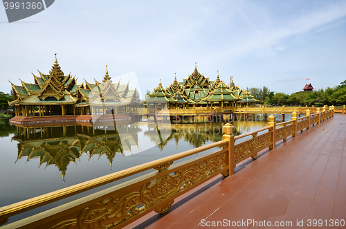 Image of Pavilion of the Enlightened in Ancient city in Bangkok