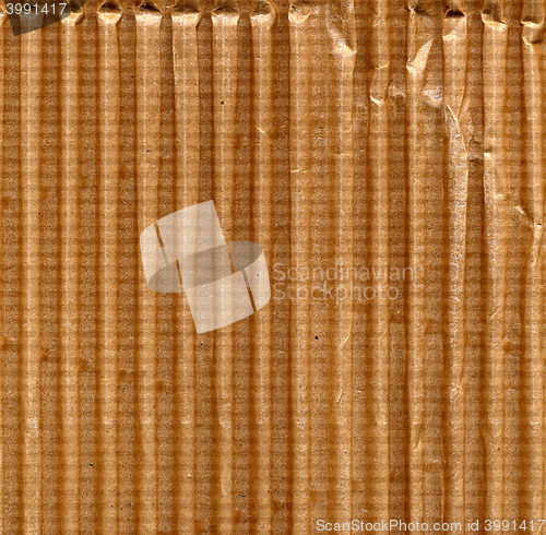 Image of Brown corrugated cardboard background