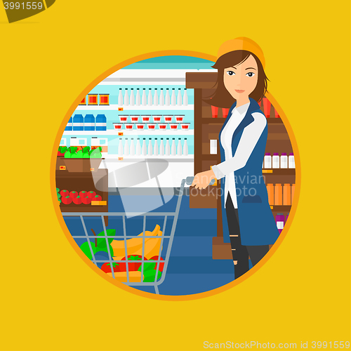 Image of Customer with trolley.