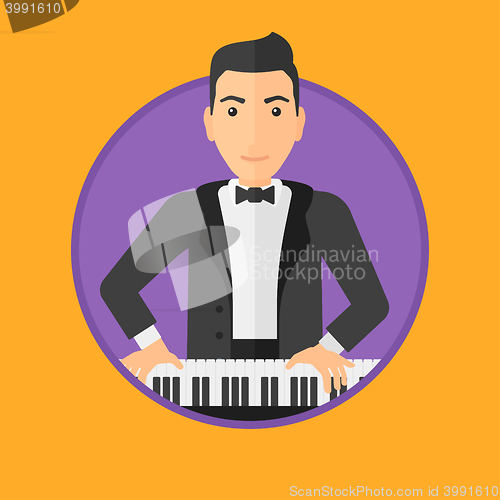 Image of Man playing piano.