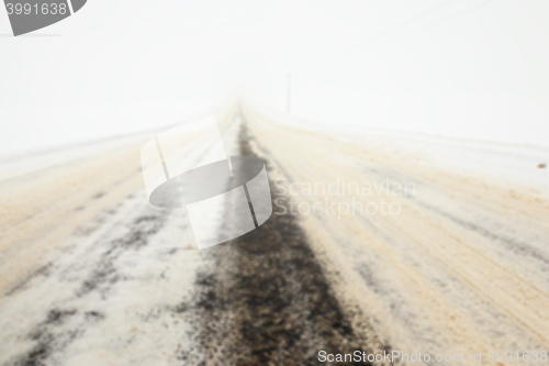 Image of road in winter