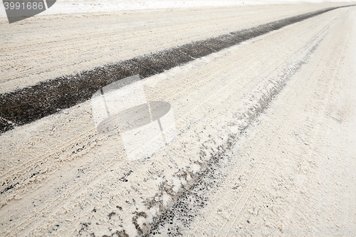 Image of road in winter