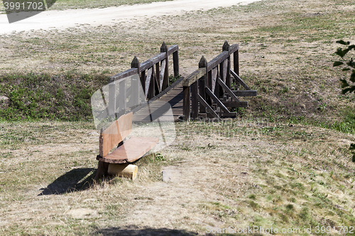 Image of old wooden bridge