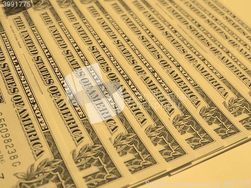 Image of Dollar notes 1 Dollar - vintage