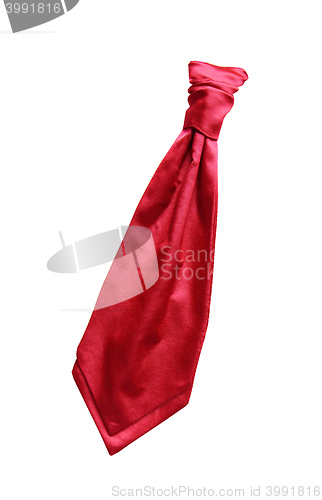 Image of red tie isolated on white background