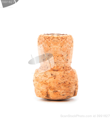 Image of Cork from champagne isolated on white