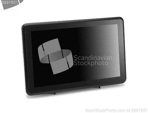 Image of Modern widescreen lcd tv monitor