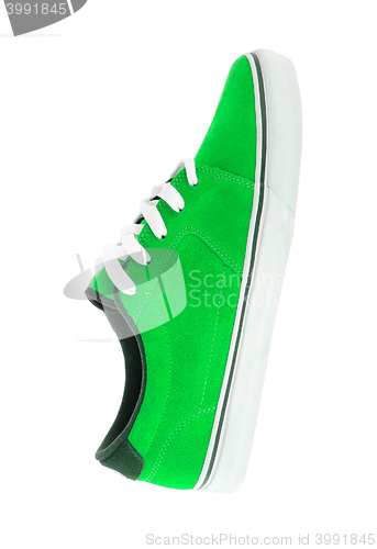 Image of green sneaker