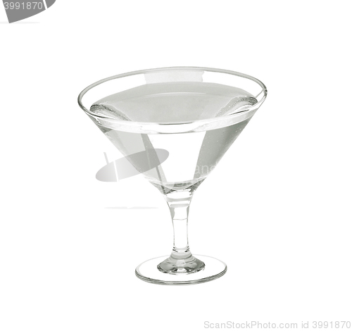 Image of glass with martini drink