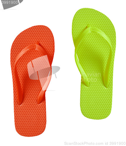 Image of Summer Flip Flop Sandals isolated