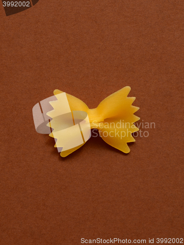 Image of single farfalle pasta