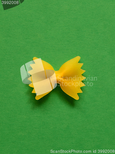 Image of single farfalle pasta