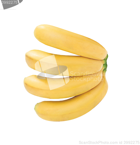 Image of Bunch of bananas isolated on white background