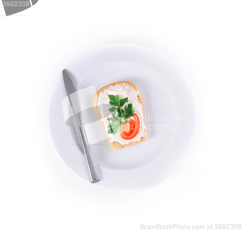 Image of toast with tomato