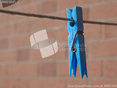 Image of Blue Clothespin peg