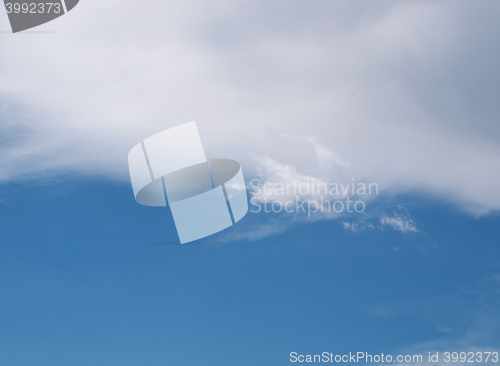 Image of Blue sky with clouds background